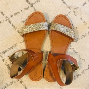Gold Glitter Sandal